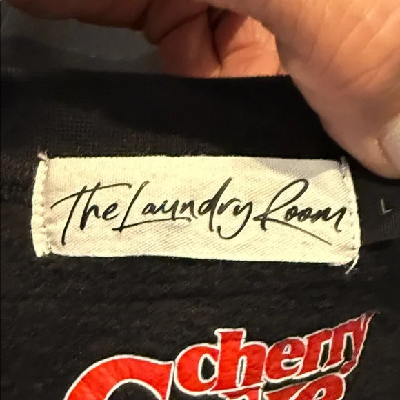 The Laundry Room Black and Gold Champagne Cowboy Crewneck Sweatshirt - Picture 3 of 4